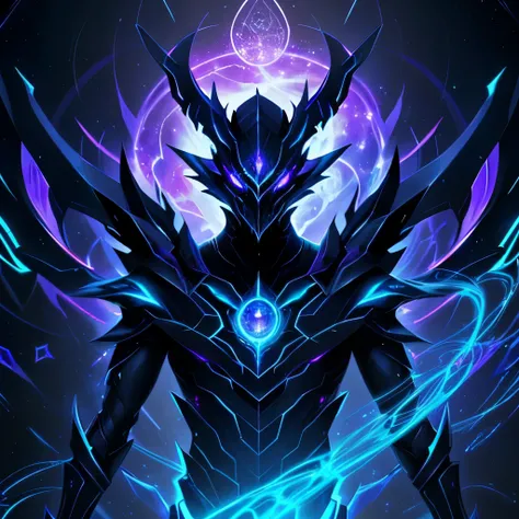 Nestled in the infinite expanse of the Void, the cryptic apparition of the Void Stalker manifests. Bathed in a whirling nebula, this supernatural entity glides serenely amidst cosmic detritus and celestial debris. A palpable aura of intelligence pulsates f...