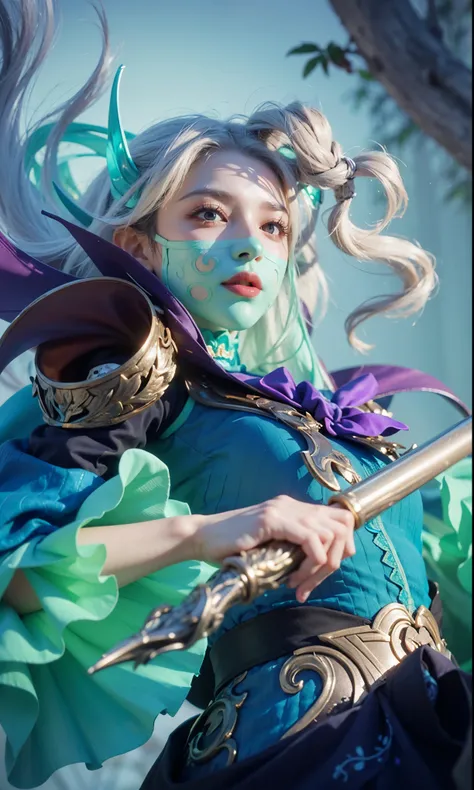 a close up of a girl , detailed hair , big booobs ,  shadowbringers cinematic, 4 k detail fantasy, a beautiful fantasy empress, game cg, xianxia fantasy, xianxia hero, 2. 5 d cgi anime fantasy artwork, cinematic goddess close shot, ruan jia and artgerm, wo...