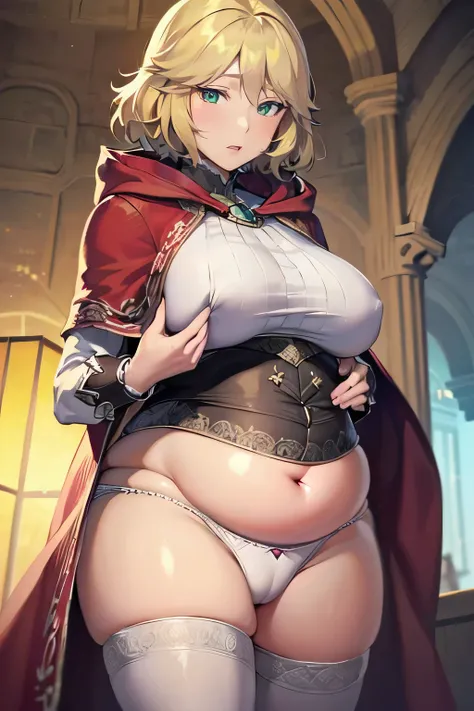 Highest quality, 超High resolution, masterpiece, High resolution, 8K, 超High resolution, Detailed lighting, Shaders, Anime screenshots, Anime Coloring, Rodelica, One girl, alone, (Breast compression, big , Sensual, plump, Chubby:1.5), Thick thighs, big ass, ...