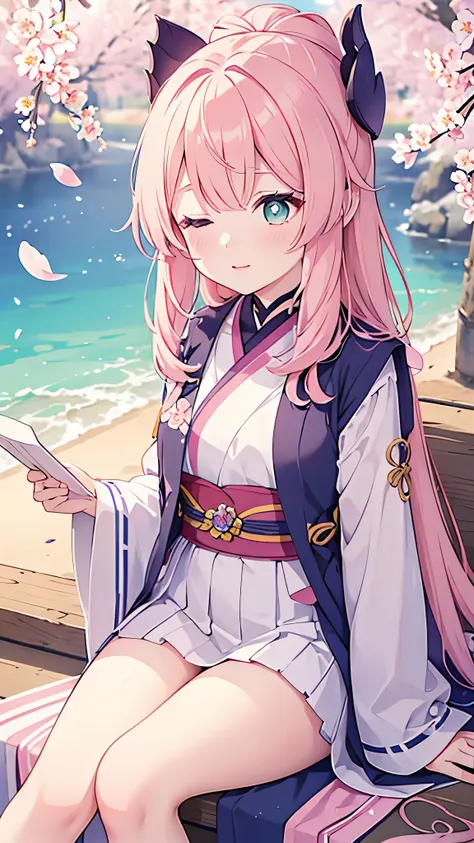 Name: Sakura-Megumi
Element: VERDANTHIA
Description: A gentle, garden-loving kunoichi from the Hidden Leaf Village, enforcement of peace and harmony, known far and wide for her sacred role in the blooming of cherry blossoms.
Prompt: ((((Majestic, tranquil,...