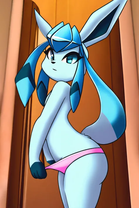 Glaceon amb panties masturbate with your fingers And let loose with his cum From her vagina And her panties get wet in 4k