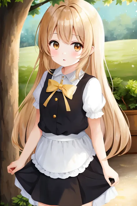 1080p, anime girl, white skin, brownish hair, almost like a loli, cute, golden eyes (quite brown)