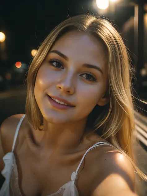 (28 mm lens, high angle shot)1 woman, 23 years old, american, beautiful, ((upper body selfie, happy)),  beautiful backlight,mast...