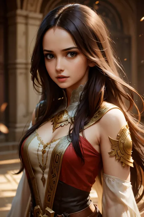 beautiful (zxzxberna), intricate colorful hair with , sunlight, beautiful lighting, vibrant lighting, intricate, highly detailed, elegant, smooth, by Ruan Jia and Artgerm and Anton Fadeev,  