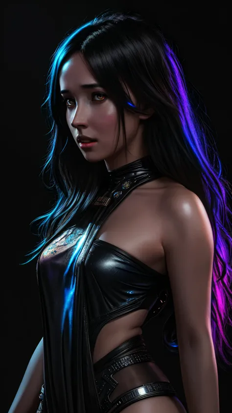 Woman covered in Blue Water Splash of paint, full body portrait, black background 8k resolution concept art portrait by Greg Rutkowski, Artgerm, WLOP, Alphonse Mucha dynamic lighting hyperdetailed intricately detailed Splash art trending on Artstation tria...