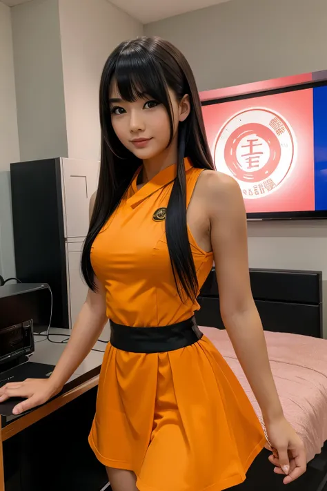 Hantai girl in dragon ball dress 