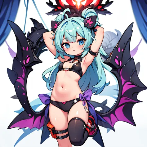 chibi, sexy ,SUCCUBUS,arms up