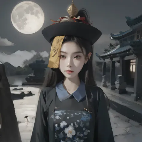 there is a man wearing a hat with a red ribbon on it, palace , a man in hanfu, lunar themed attire, hanfu, inspired by Gong Xian, chinese costume, inspired by Qiu Ying, inspired by Wu Bin, with acient chinese clothes, inspired by Jin Nong, chinese girl, in...