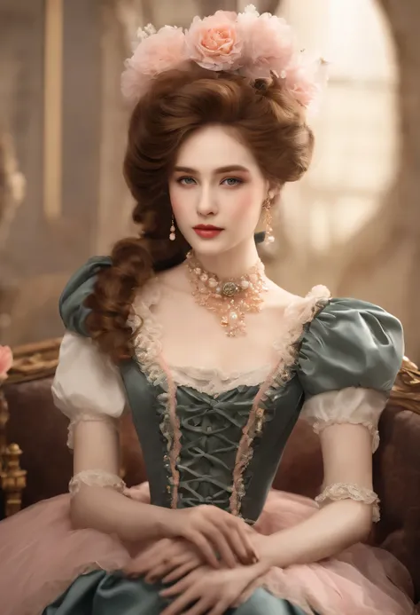 Young pretty woman in Victorian style、Gamine、Young woman 1. **lo fashion**: Victorian fashion is characterized by dressy and elegant design。Ruffles and laces、corsets、Try incorporating elements such as long dresses。 2. **hairstyle on**: Womens hairstyles in...