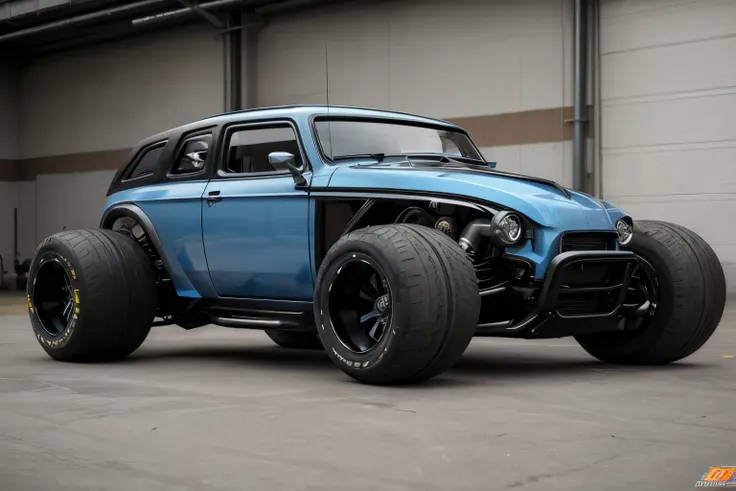 cyber punk(((Hot Rod SUV)))、Widebody、Wide tires、Over fender、parking、