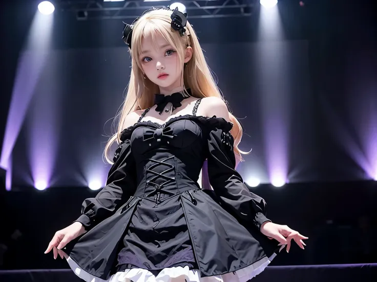 1 , (highly detailed cg unity 8k wallpaper), the most beautiful works of art in the world, girl in a gothic lolita dress, 17 yea...