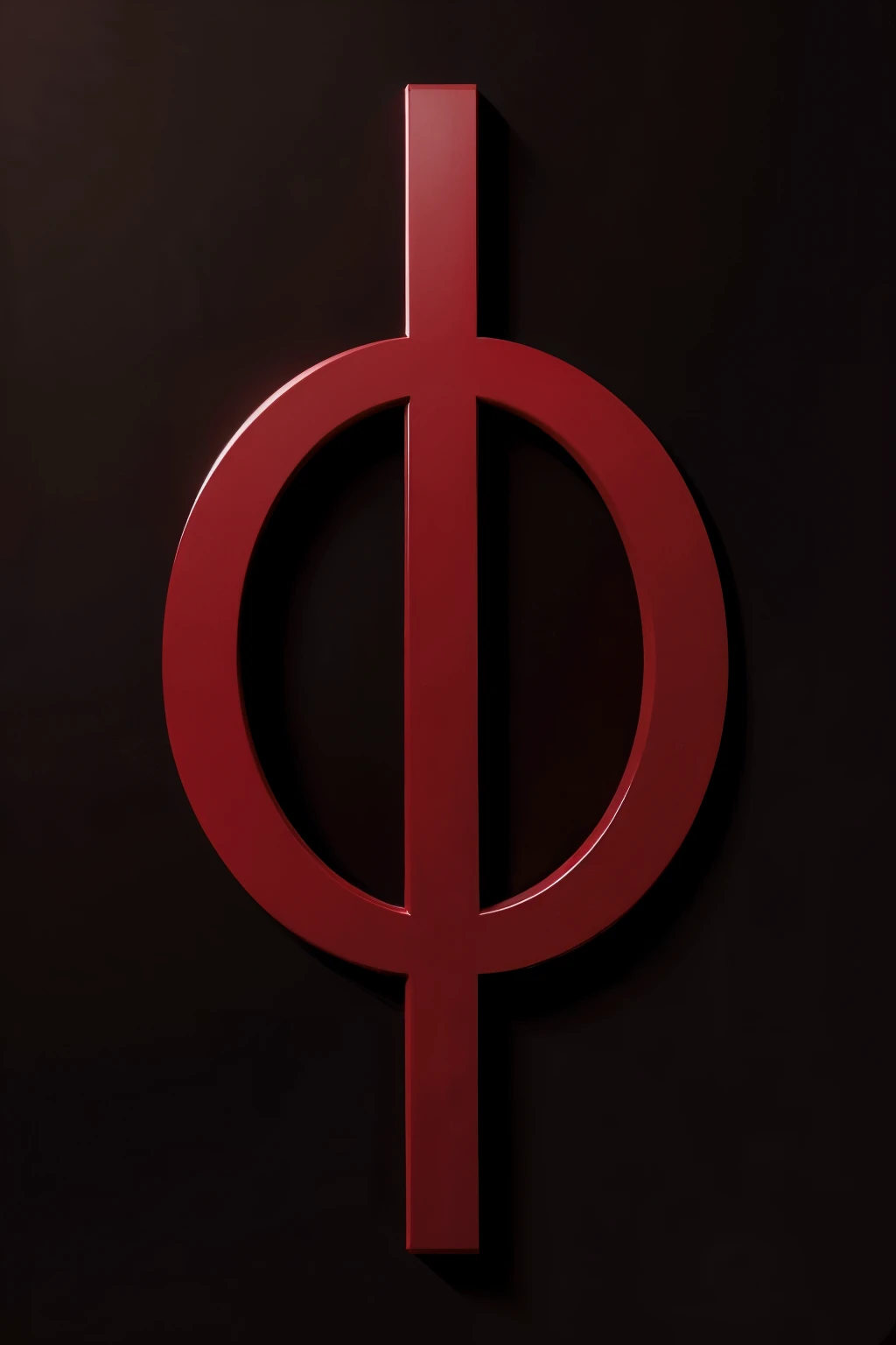 make a black H on a dark red background