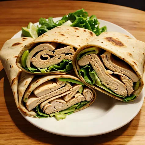 Delicious, chicken wrap