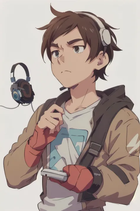 anime boy with headphones and a cell phone, makoto shinkai ( apex legends ), as an anime character, young anime man, anime style character, anime character, in an anime style, makoto, male anime character, high quality anime artstyle, makoto shinkai style,...