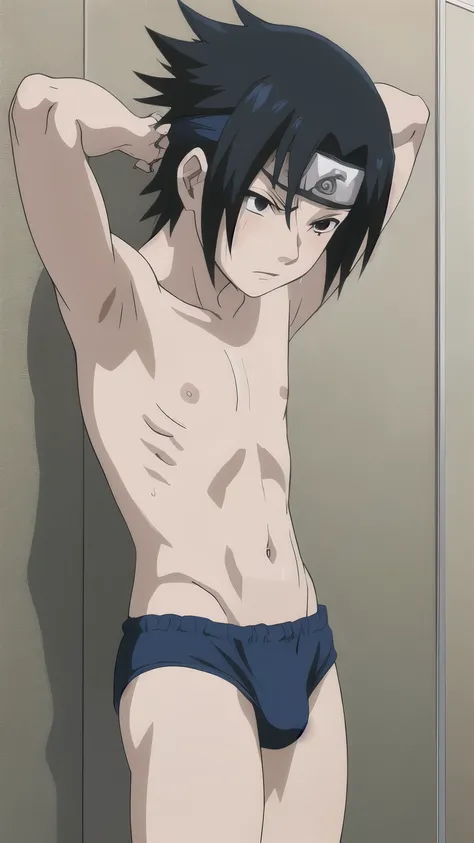 Sasuke, shirtless, speedo, bodybuilder, showering, 12-year-old boys,