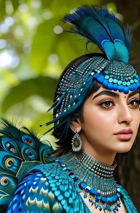 Hansika Motwani is a peafowl, she is real peafowl Bird. Mutant peafowl. peafowl transformation. peafowl body with female head. She is a bird. Real bird. Head with bird body. Create this beautiful creature. Perfect picture, perfect bird. Perfect bird body. ...