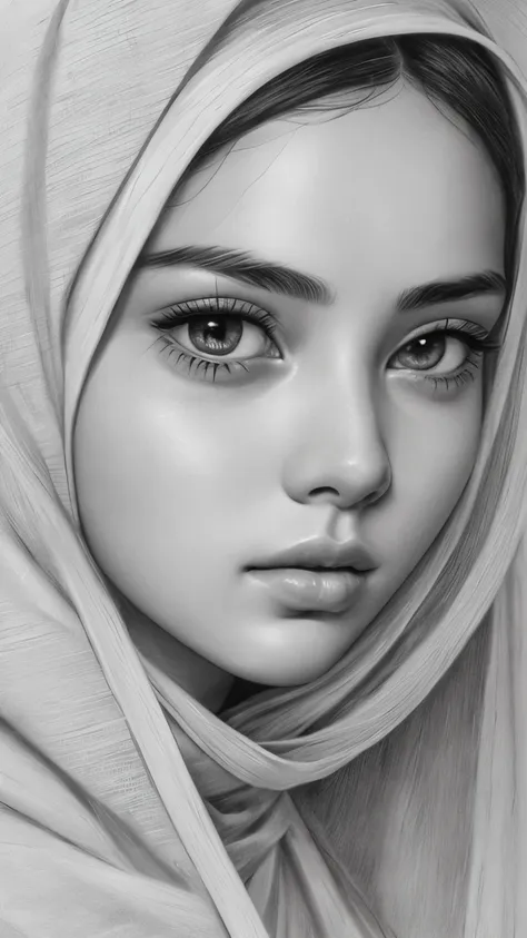 (best quality, high resolution), full screen of angel face, malay hijab girl, perfect eyes, perfect nose, perfect lips, delicate...