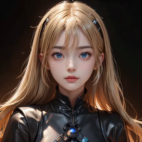 Polychrome, One Girl, night, dark, blonde, Show Viewer,  In-person audience, Limited Edition Palette, Black background, Shine,(Highly detailed CG Unity 8k wallpaper),(masterpiece), (Highest quality), (Vaporwave Style), (Super detailed), (Best illustrations...
