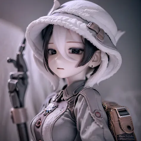 Made in Abyss 2 Meter Ozen, Beautiful attention to detail, Beautiful lip detail, Highly detailed eyes and face, Long eyelashes, Finely crafted mechanical body, Equipment, pipe, wire, Highly detailed metal parts, Advanced Technology, Futuristic, Cool metall...