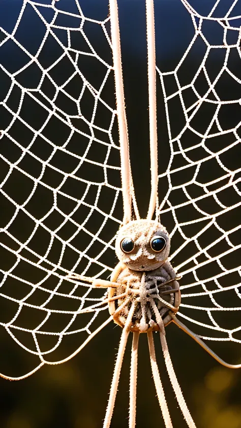 A hangmans noose made of spider webs