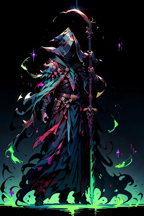 Chest pads,witch,witchหญิง,with black background,rust,magic,glowing,obscure,official art,Masterpiece,High quality,