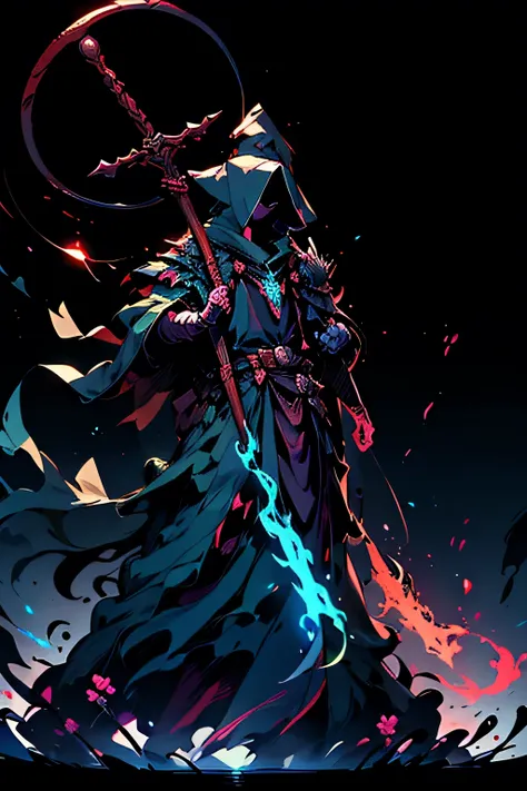 Chest pads,witch,witchหญิง,with black background,rust,magic,glowing,obscure,official art,Masterpiece,High quality,