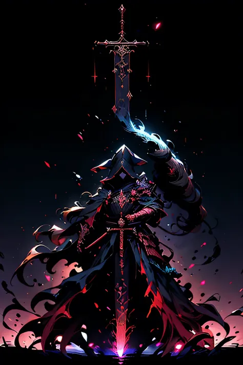 Chest pads,witch,witchหญิง,with black background,rust,magic,glowing,obscure,official art,Masterpiece,High quality,