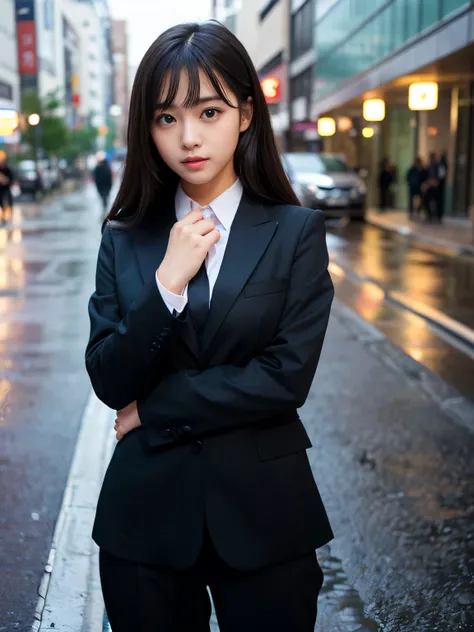 (Best-quality, Masterpiece, Ultra-High-Resolution, (Photorealistic:1.4), Raw Photo, depth of field, professional lighting, perfect anatomy, extremely details), 1girl, 15-years-old, the most famous Japanese idol, ((extremely cute face like the most popular ...