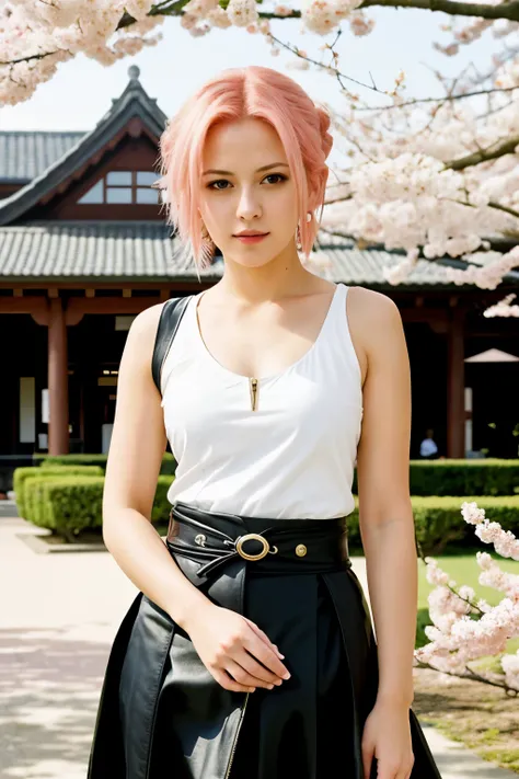 ((best quality)), ((masterpiece)), (detailed), Sakura Haruno,Fashion，Pure desire 