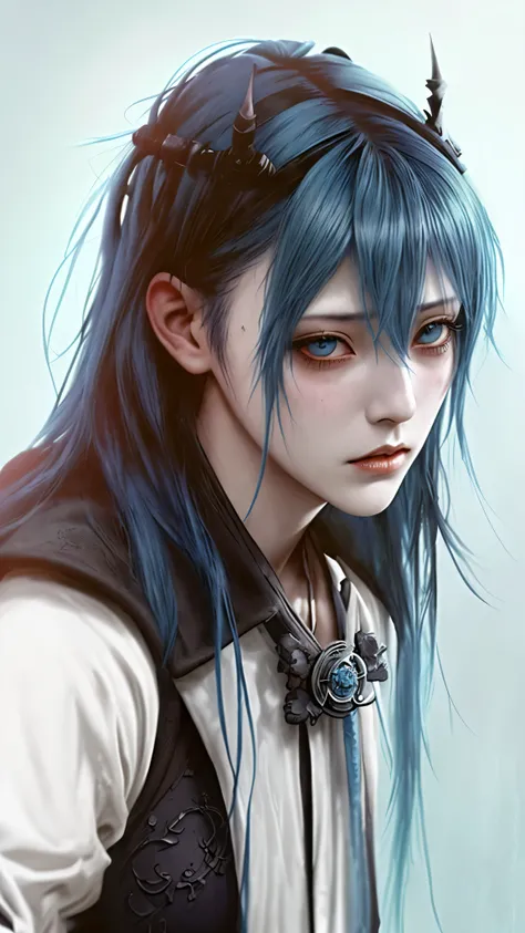 blue hair, alchemist roupas (Dark Fantasy) (Fatal Frame)