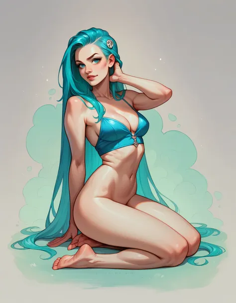 a cyan coloured haired sexy girl photo shoot, full body photo, ultra realistic, ultra super HD