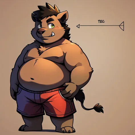 masterpiece,full body,wild boar,chubby,teen,bucktooth,Character setting diagram,solo,fat,shorts