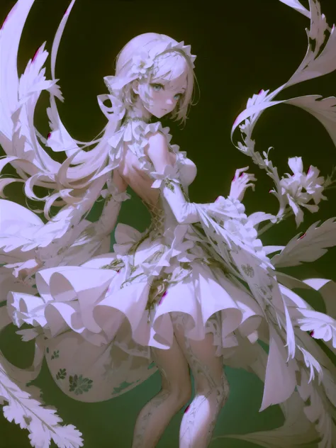 (((((カメラを見る)))))、bones carving skin, bones, pale skin, bone hair ornament, monster girl, skeleton,, ultra detailed, masterpiece, best quality,, solo, soft smile, light smile,
1girl, blue eyes, very long hair, blonde hair, long blonde hair, french braid, ba...