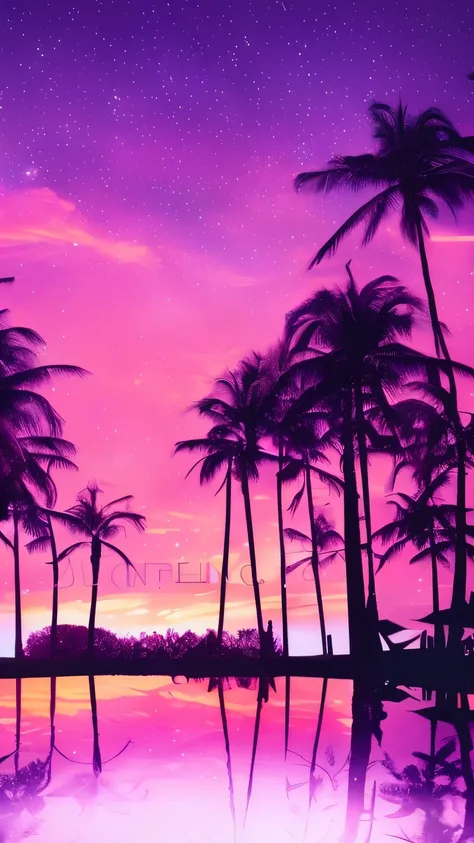 purple sky background