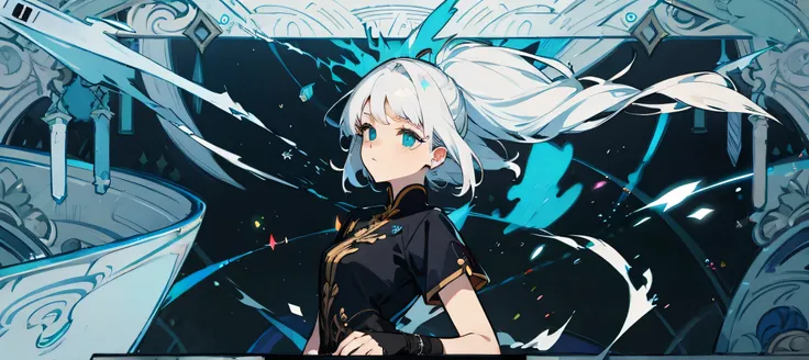 High quality white-haired beauty Bailong