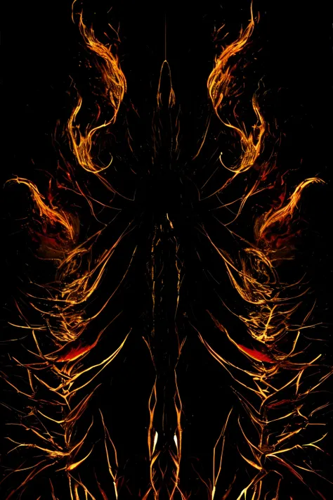 ((Best quality)), ((masterpiece)), (detailed), RED BLACK,Without character,without faces,FIRE PATTERNS,dark,Background only.