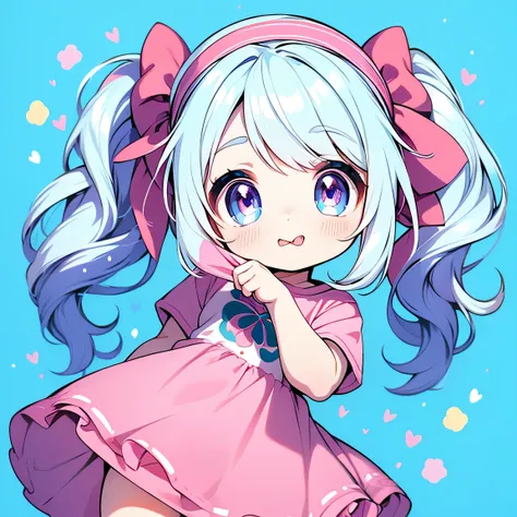 "Create a vector art T-shirt design of a kawaii anime girl performing the akanbe pose. The girl should have large, expressive eyes with a playful and mischievous expression. Her hair should be styled in a cute, vibrant way, perhaps in pigtails or with a bo...