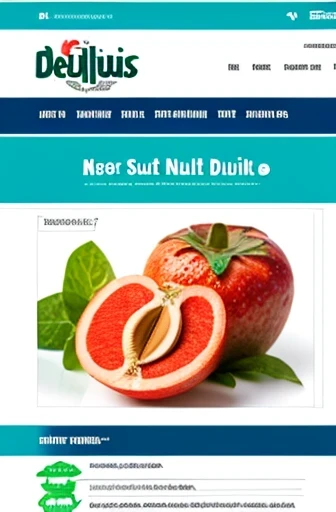 A web page, Delixius-Nut Fruit Yogurt