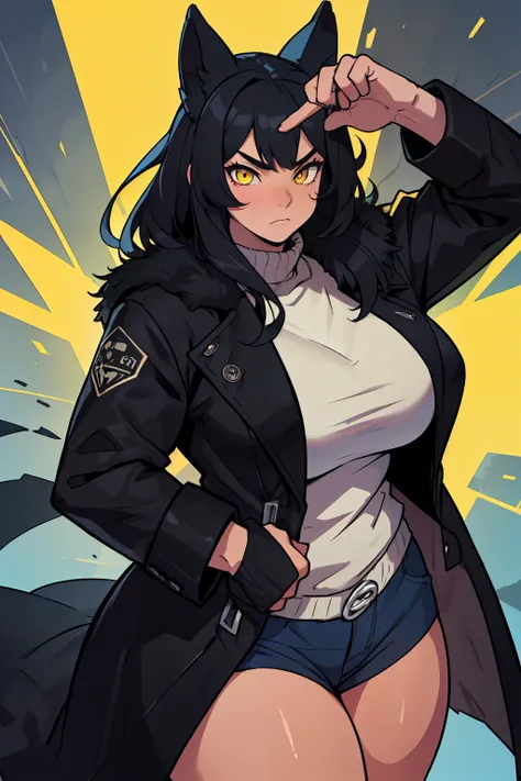 sad girl muscular girl huge breasts yellow eyes black hair fur coat fur coat fur coat fur coat fur coat fur coat fur coat (power power power power)  (power power power power) (power power power power) (power power power power) thick thick thick thick thick