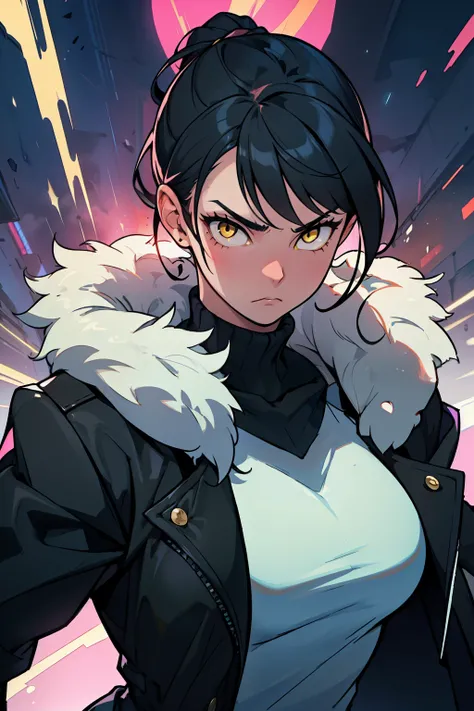 sad girl muscular girl huge breasts yellow eyes black hair fur coat fur coat fur coat fur coat fur coat fur coat fur coat (power power power power)  (power power power power) (power power power power) (power power power power) thick thick 