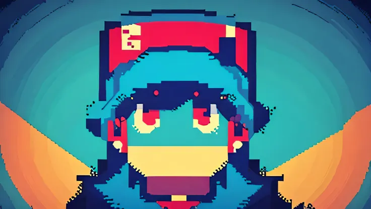 a logo made in a retro pixelart style, with blue eyes staring, would be for a channel called noktambulo z about horror and video...