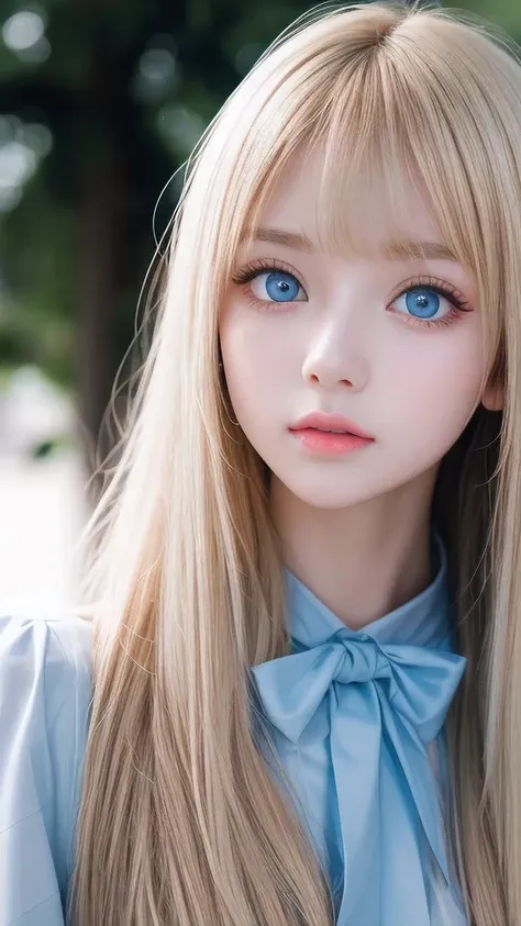 1 girl, very messy blonde hair, super long beautiful blonde、very beautiful super long shiny hair、bangs between the eyes、bangs on...