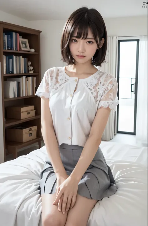 knit、Grey Skirt