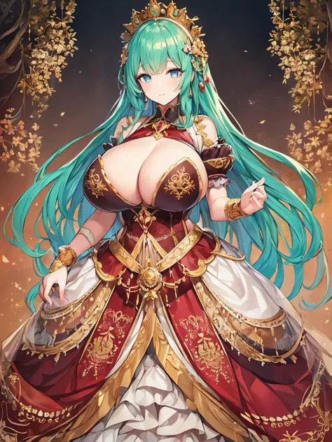 ((anime artstyle)),(Masterpiece),(Best Quality), (Super Detail),((Very Delicate and Beautiful)),((Solo)),((full body)),((1 gorgeous princess in beautiful embroidery and jeweled gorgeous rococo ballgown)),detailed face and eyes,jewel-like eyes,((voluminous ...