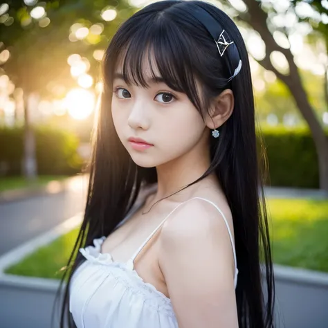 (Best-quality, Masterpiece, Ultra-High-Resolution, (Photorealistic:1.4), Raw Photo, depth of field, professional lighting, perfect anatomy, extremely details), 1girl, 15-years-old, the most famous Japanese idol, wearing summer-clothes, at summer-beach, bea...