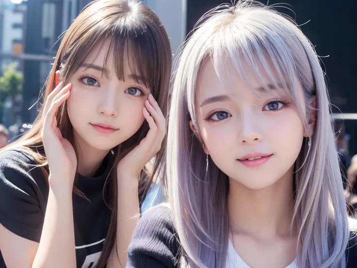 One Girl、Beautiful vintage constagram（Photorealistic、High resolution：1.4）、((Puffy eyes))、Staring at the audience、、Esbian all over（8K、Raw photo、Highest quality、masterpiece：1.2）、（Realistic、Photorealistic） :1.37)、(Sharp focus:1.2)、Professional Writing、Photon ...