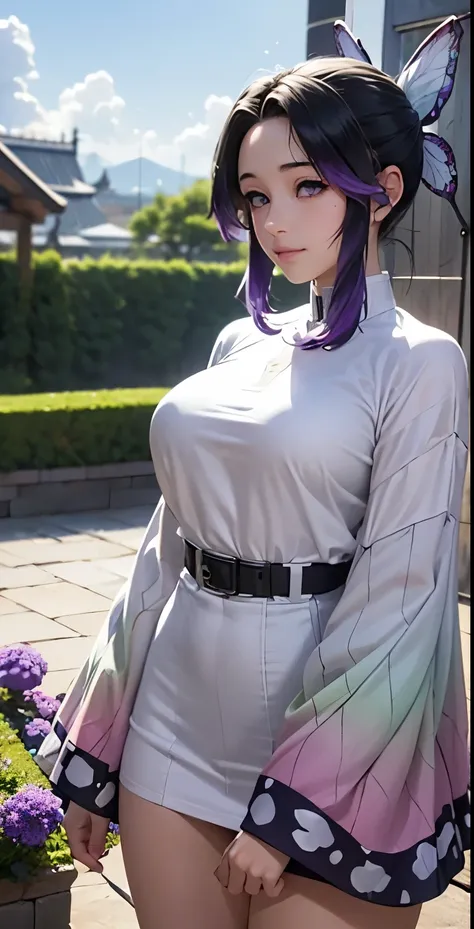 Ultra-realistic 8K CG,masterpiece,((Highly detailed background, Delicate pattern, Intricate details)),mini skirt、beautiful 、White panties are visible in the Iaido pose.、front、beautiful thighs、Highest quality,very detailed face,とてもbeautiful目 and face,とてもbea...