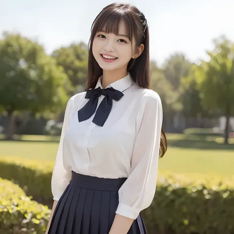 (highest quality, masterpiece:1.2), highest quality, High resolution, 1080P, 8K, Height: 158cm, ((A noble and intelligent girl like Japanese cute girly lady is hypnotizing and giggling, A very sweet, very noble, pretty and neat Japanese beautiful cute girl...
