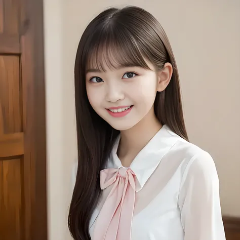 (highest quality, masterpiece:1.2), highest quality, High resolution, 1080P, 8K, Height: 158cm, ((A noble and intelligent girl like Japanese cute girly lady is hypnotizing and giggling, A very sweet, very noble, pretty and neat Japanese beautiful cute girl...