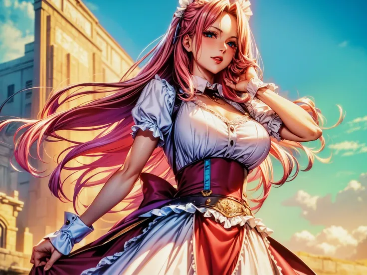 top-quality、tmasterpiece、Very high resolution、super high image quality、High-quality pixels)、perfect eyes, perfect face, perfect body figure，solo，32K,  large breast，(Detailed description of hair), (Detailed description of face),(Detailed description of body...